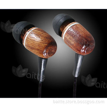 wood earphones